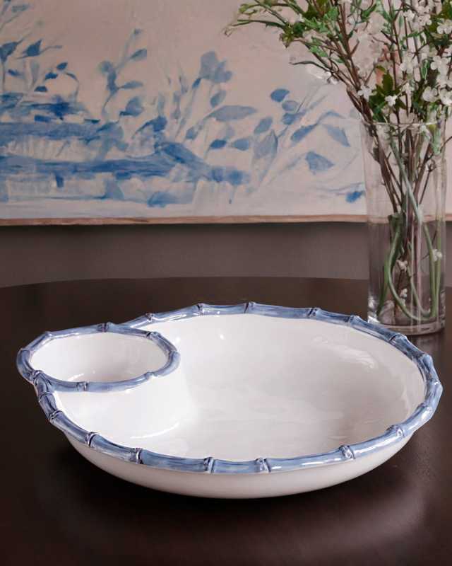VIDA Bamboo Large Chip and Dip Bowl